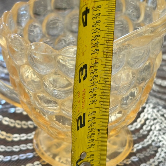 Vintage anchor hocking bubble Glass Creamer - Picture 6 of 7
